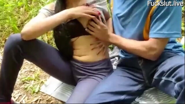 Sexy Hot Slut Desi Babe Fucked Hard in Jungle hardcore mature creampie